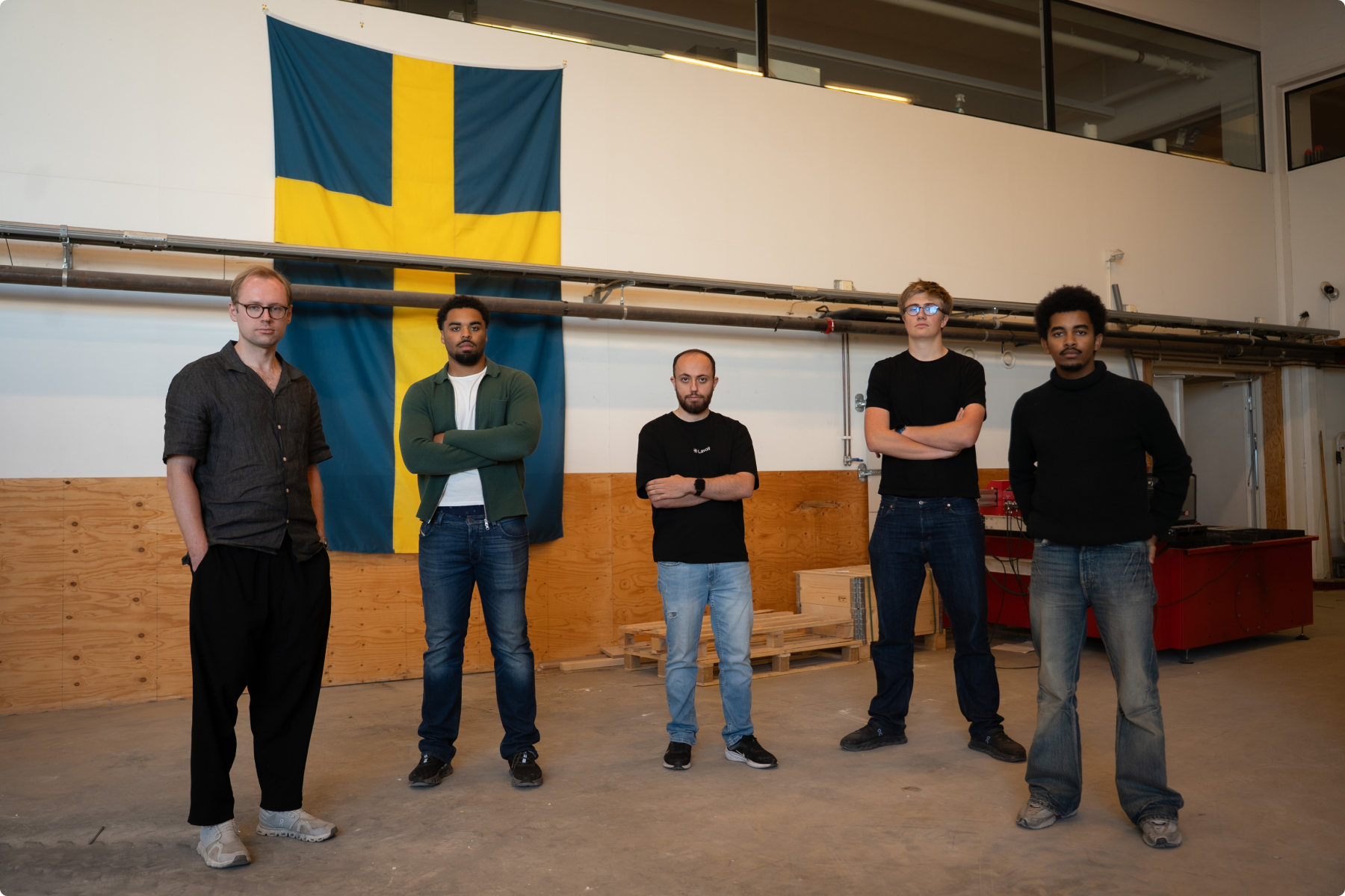The Lavoit team in the workshop